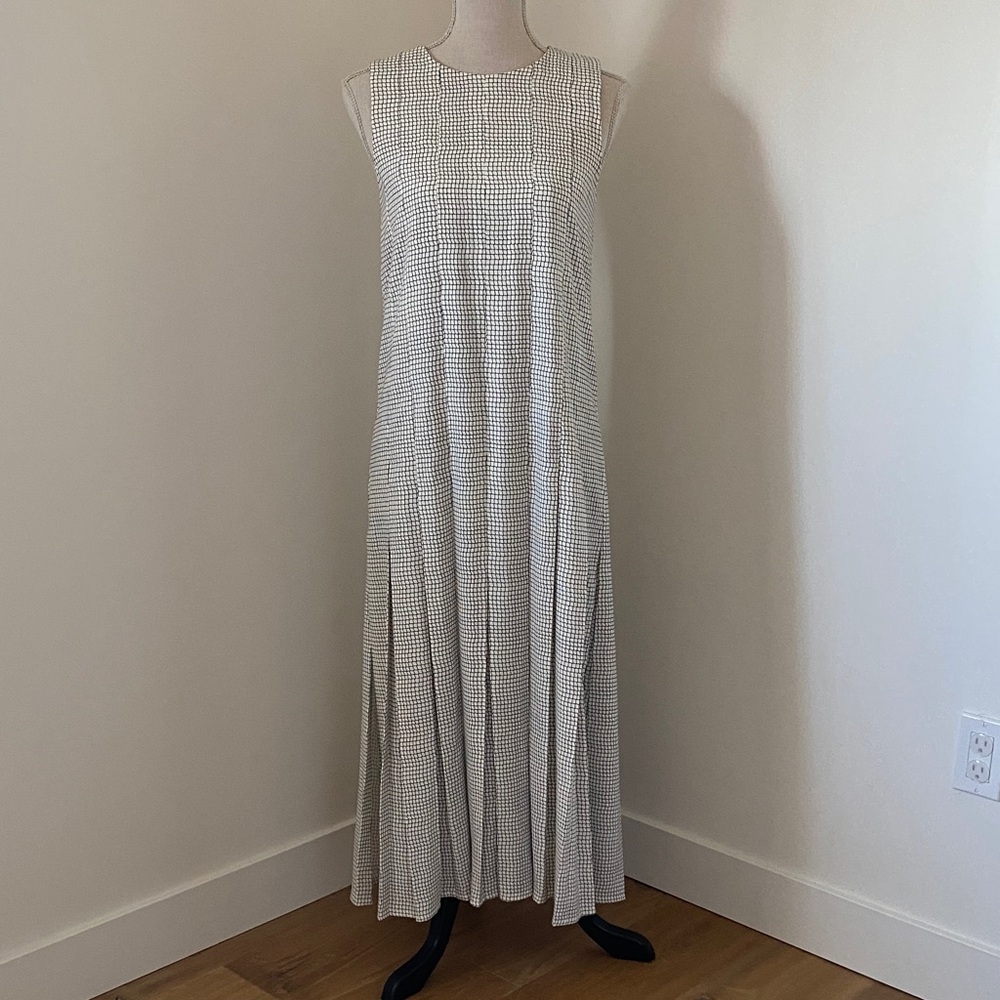 COS Black and White Sleeveless Maxi Dress